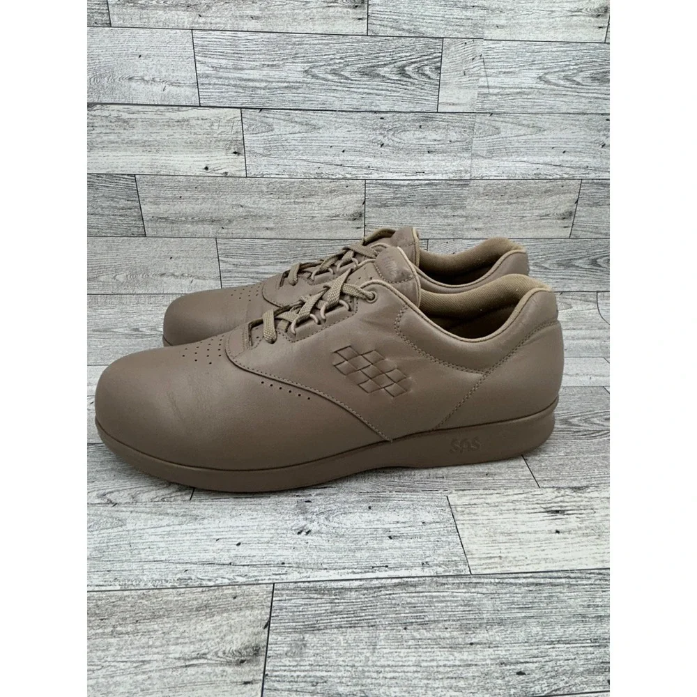 SAS Free Time Beige‎ Leather Comfort Walking Shoes Women's Size 11M